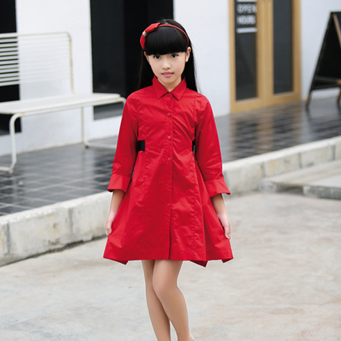 贝蕾尔-春季单排扣公主裙