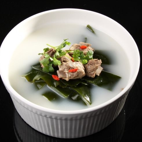 巧仙婆砂锅焖鱼饭快餐-海带龙骨汤