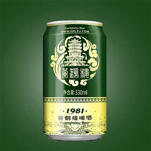 黄鹤楼绿罐啤酒330/500ml