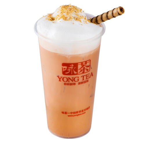 咏茶饮品产品-榛果冰淇淋果仁奶茶