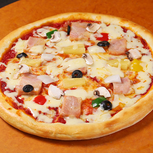 索菲克家庭牛排馆-香菇肉片披萨