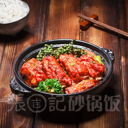 张吉记砂锅饭-红烧排骨饭