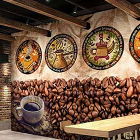 品邦3D壁画机-咖啡店3D壁画