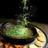 巴色鱼捞火锅-烤玉米馍