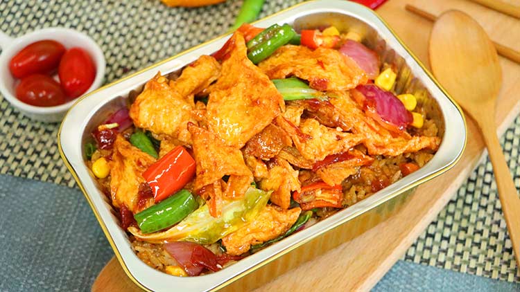 辣悟四宝锡纸烧-蜜汁里脊炒饭