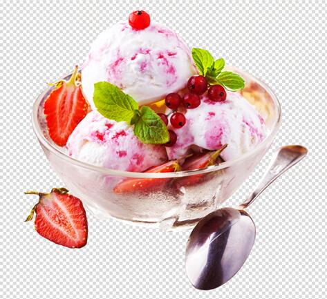 看星星的熊-草莓冰淇淋球