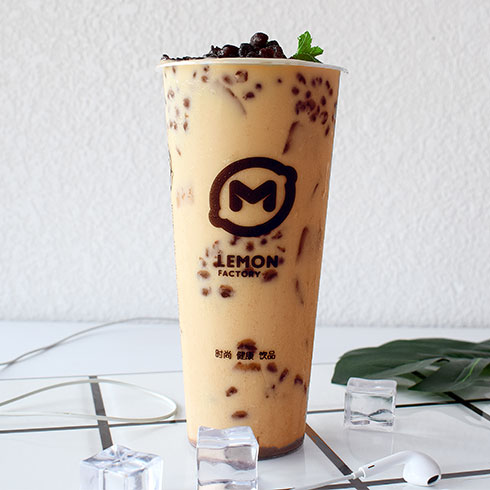 柠檬工坊-红豆奶茶