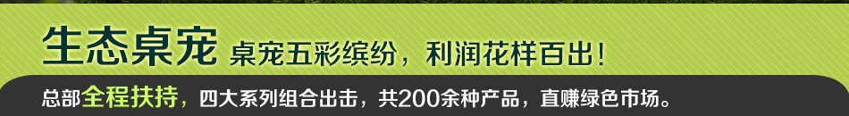 爱爱E家桌宠将各种充满新奇特的生态桌面产品汇集一堂，每一样产品都是市场上难得一见的新创意。