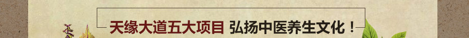 天缘大道中医养生加盟中医理疗养生项目