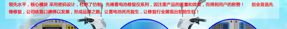 先锋蓄电池修复仪系列,让蓄电池起死回生,让修复行业展现出勃勃生机