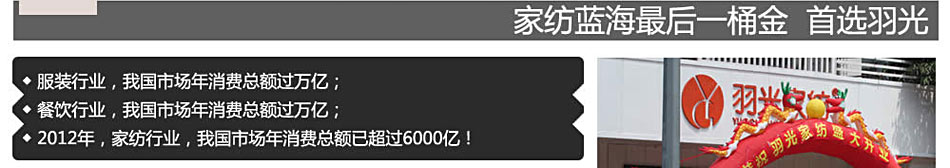 家纺蓝海最后一桶金,首选羽光品牌