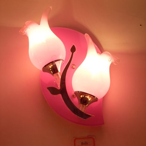 品位生活兰粉佳人水晶壁灯