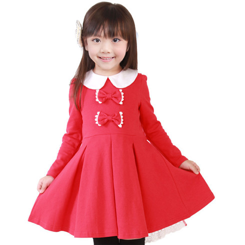 2013新款儿童红色公主裙