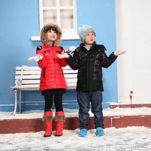 男童女童中长款羽绒服