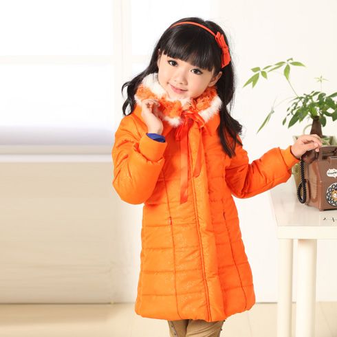女童长款羽绒服外套
