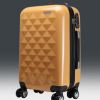 宝丽箱包-多面女性钻石纹旅行箱