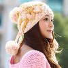 D-019 新款毛线帽子女士韩版潮秋冬天韩国针织冬季可爱护耳冬帽