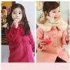 2013冬季韩版童装夹保暖羊羔毛毛里昵子大衣新款年货毛领保暖大衣