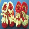 漂亮艳丽的双花宝宝鞋 秋冬季节是婴儿鞋 立体袜 万元创业