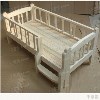 千意爱 儿童床/婴儿床/实木床/松木床/单人床护栏楼梯 优质实木床