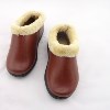 2013冬季爆款女式皮棉鞋 注塑底 防滑耐磨 舒适保暖 老北京棉鞋