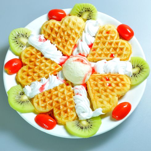 冰雪童话水果松饼冰淇淋