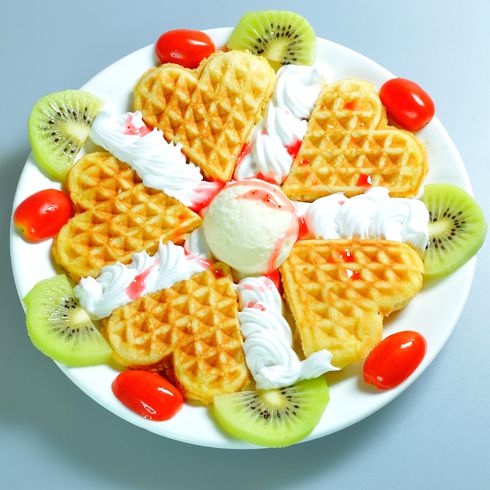 冰雪童话水果松饼冰淇淋