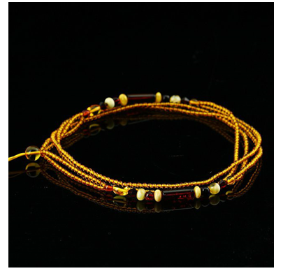 扎西德勒藏饰-黄水晶红水晶串联珠串