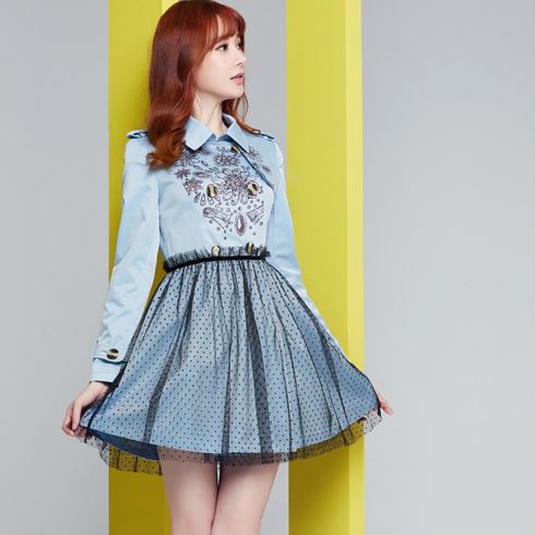 酷库女装产品-韩版长袖连衣裙