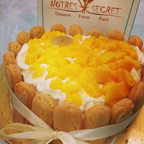 我们的秘密法式甜品产品-手指饼干水果戚风蛋糕