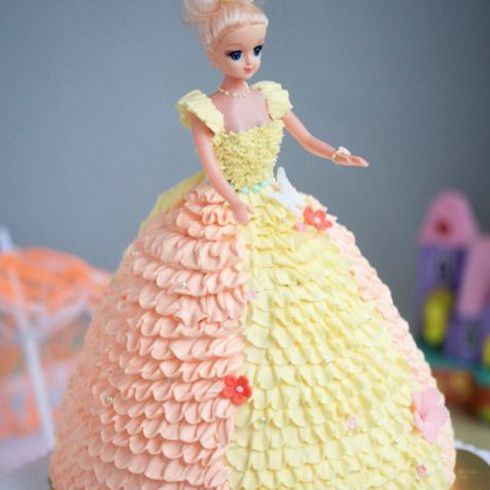 甜咪公主手工蛋糕产品-芭比娃娃类