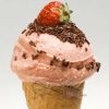 芋尚爱冰淇淋产品-草莓蛋卷冰淇淋
