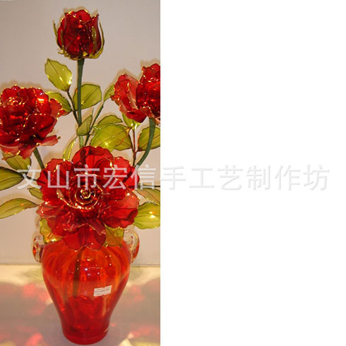 宏信手工艺制作技术培训产品-玫瑰花工艺品制作