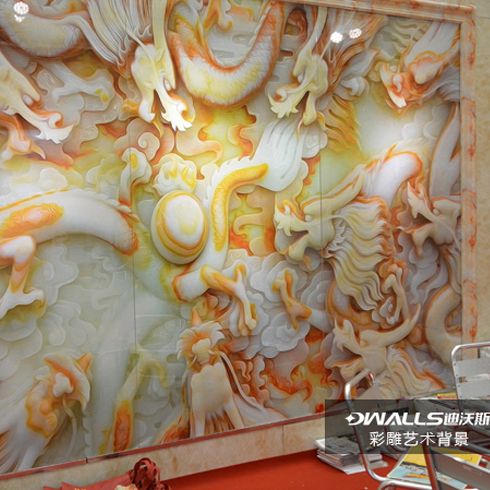 迪沃斯3D背景墙产品-彩雕艺术背景墙