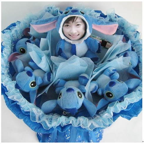 七十二变3d玩偶产品-蓝色海洋玩偶花束