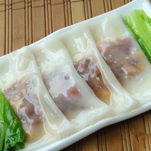 石磨肠粉美食