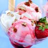 鲜果蜜语奶茶饮品-草莓冰淇淋
