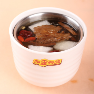 原盅原味蒸式快餐-茶树菇老鸭汤