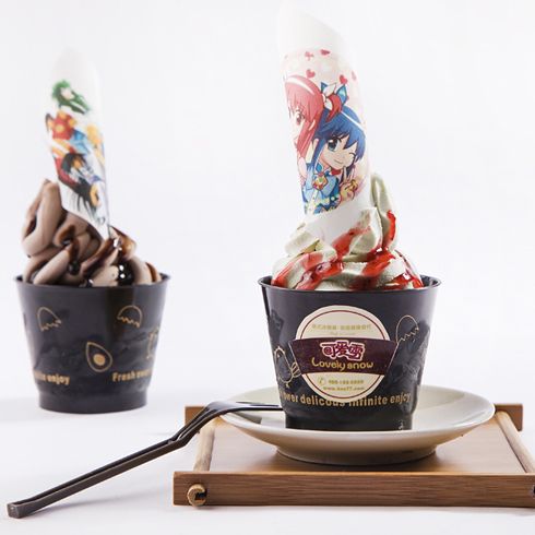 可爱雪3d打印定制冰淇淋