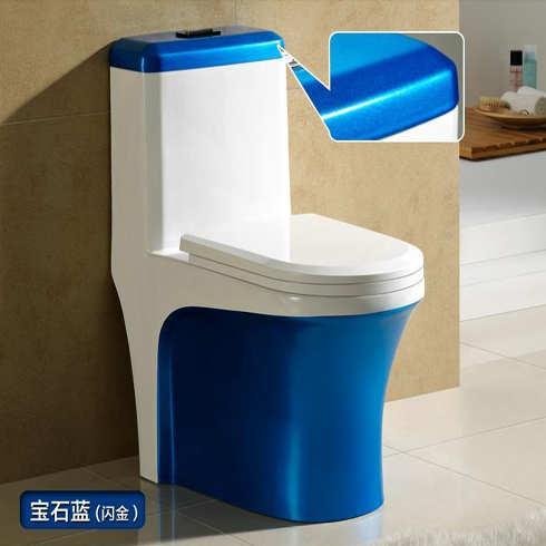厂家高档宝石蓝坐便器
