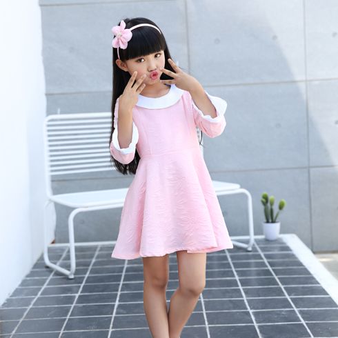 贝蕾尔-粉色连衣裙夏季童装可爱女童