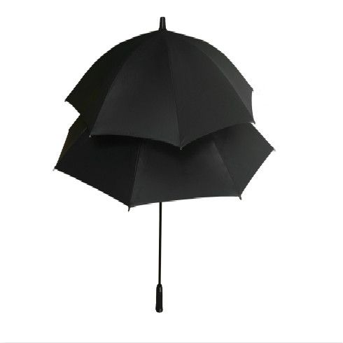 黑色子母伞晴雨伞