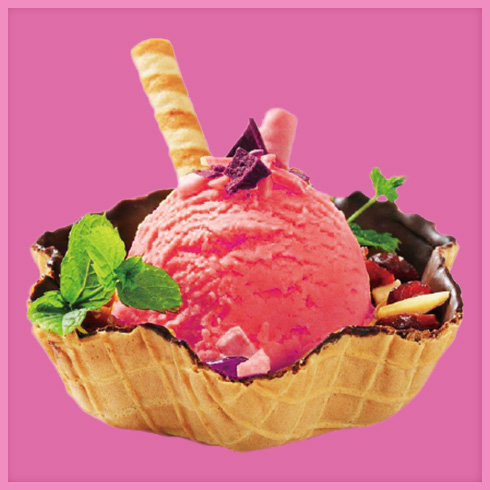 蜜源冰淇淋-草莓球冰淇淋