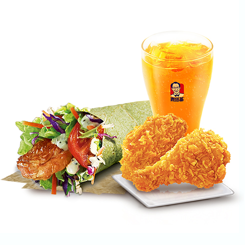 麦塔基汉堡-照烧鸡肉卷套餐