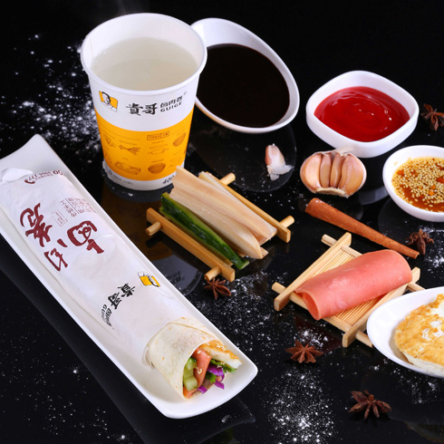 火腿鸡蛋套餐