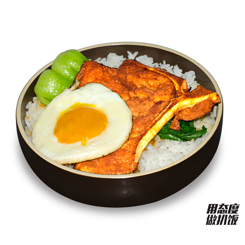 十二稻扒饭系列-T骨猪扒饭