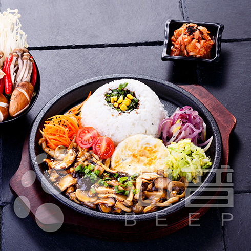 板尚小哥私厨板烧-黑椒菌菇板烧饭