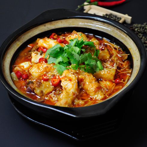 巧仙婆砂锅焖鱼饭快餐-香辣焖鱼饭