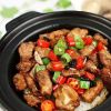 巧仙婆砂锅焖鱼饭快餐-豆豉排骨煲仔饭