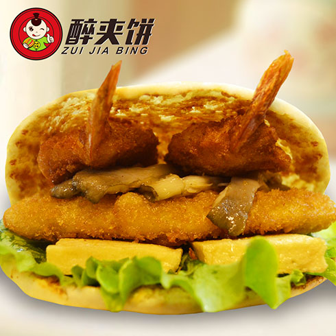 醉夹饼-蝴蝶虾夹饼